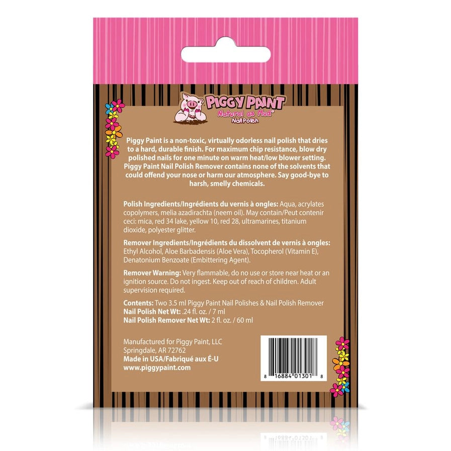 2 Polish + Remover Box Set - Kids Non-toxic Nail Polish