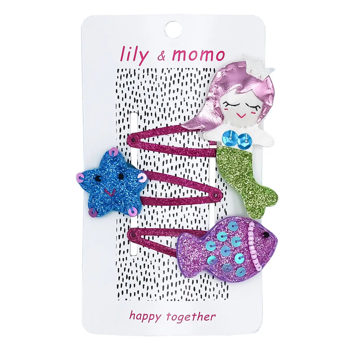 Pastel Under the Sea Trio Kids Hair Clips - Lily and Momo