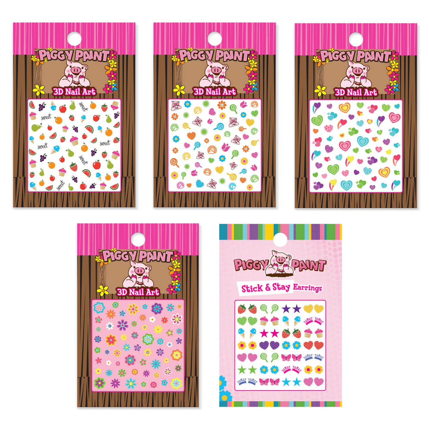 5 pack Nail Art Bundle