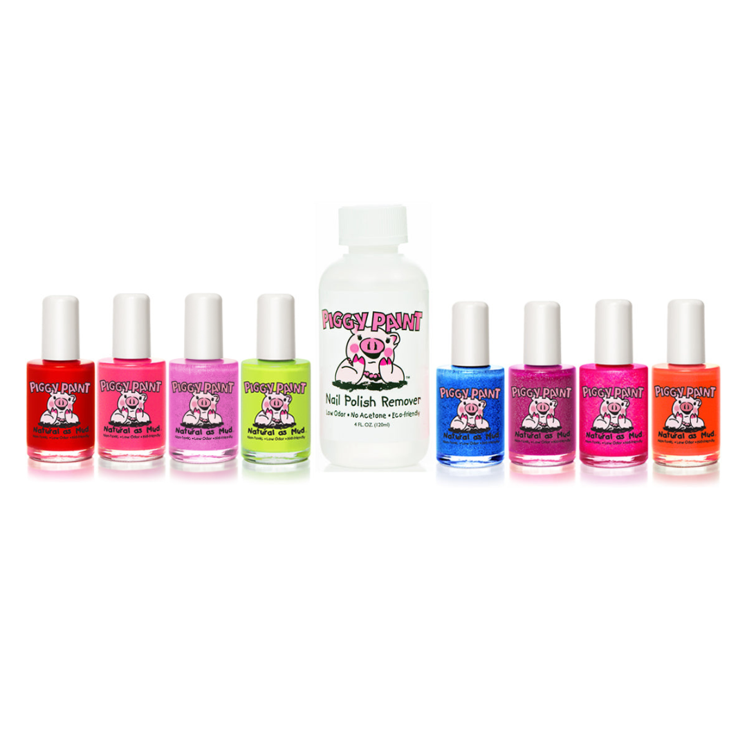 Color Me Happy Package - 8 polish Gift Set Kids Non-toxic Nail Polish