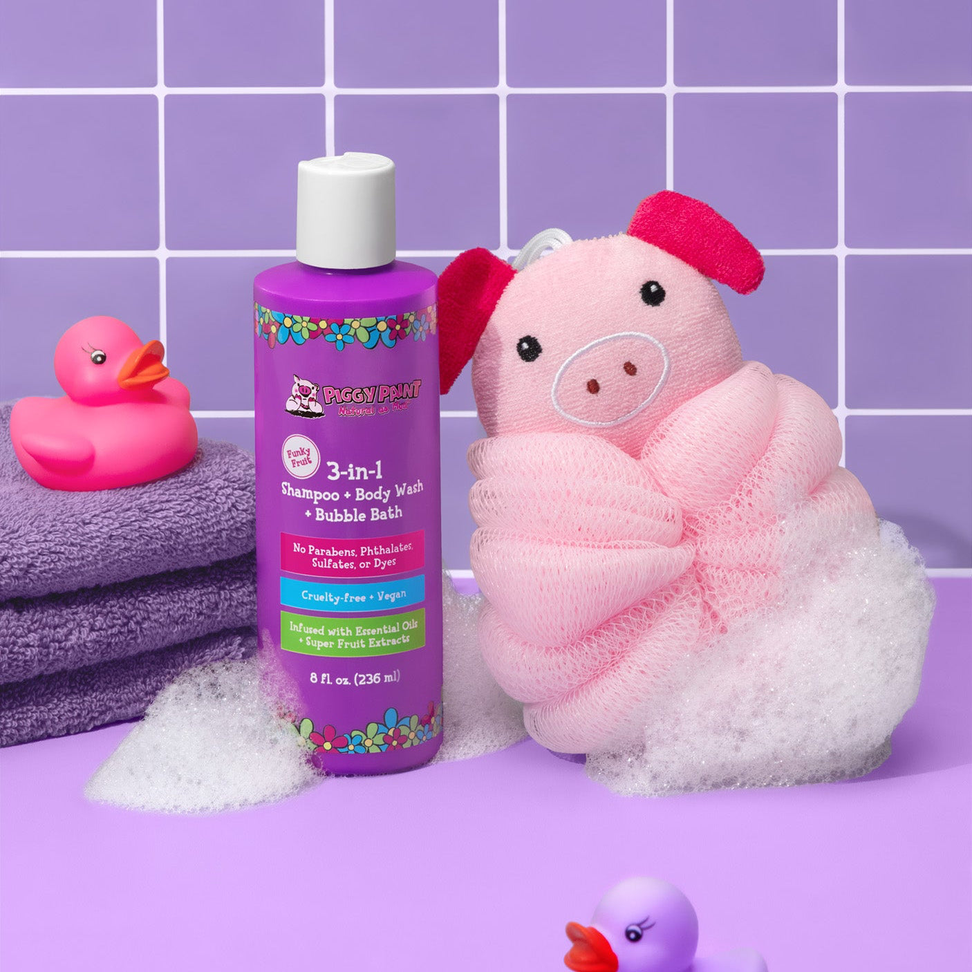 Piggy Pouf Bath Loofah