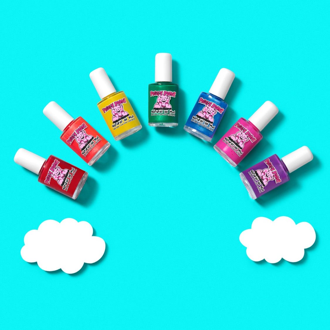 Color Me Happy Package - 8 polish Gift Set Kids Non-toxic Nail Polish
