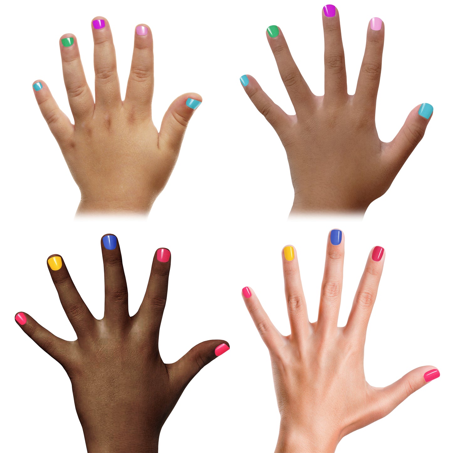 Flower Power Package 8-polish Gift Set - Kids Non-toxic Nail Polish