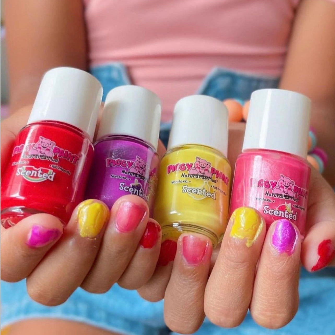 Scented Silly Unicorns 4 Polish - Gift Set - Kids Non-toxic Nail Polish