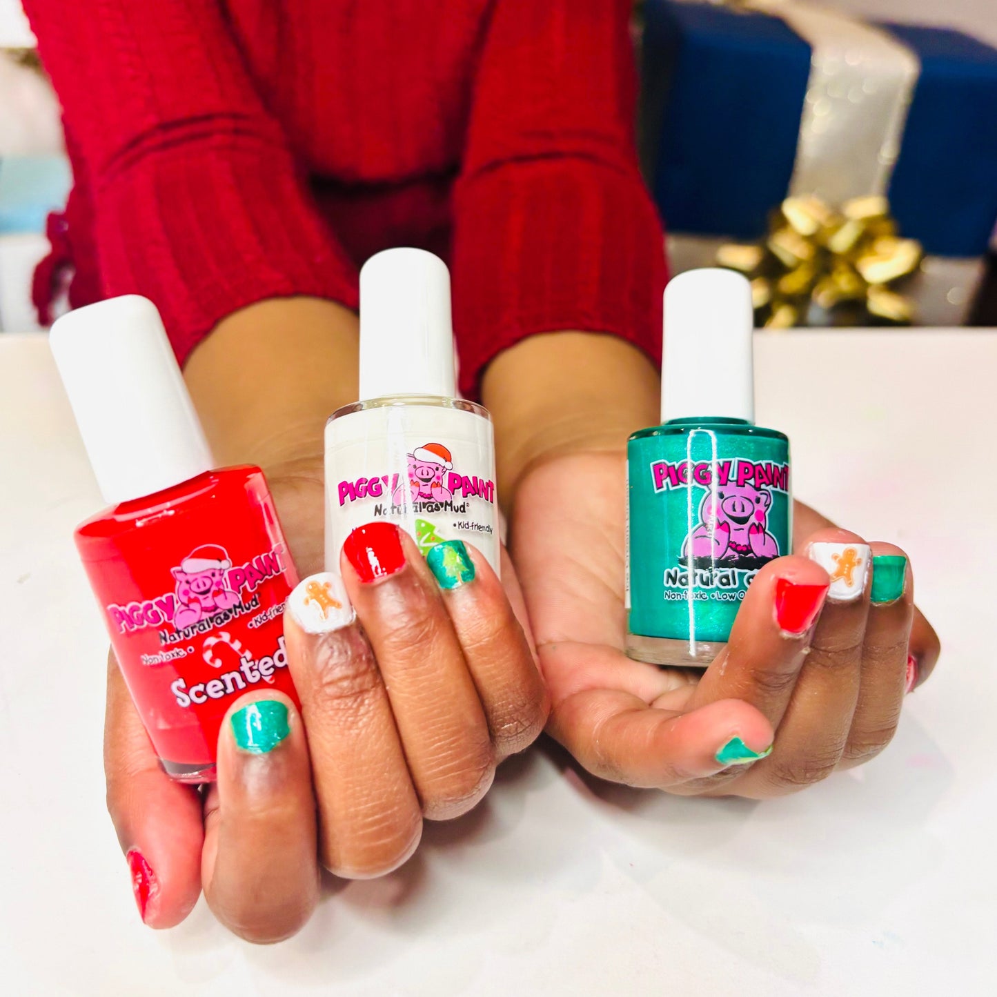 Merry MistleTOES Gift Set - Kids Non-toxic Nail Polish