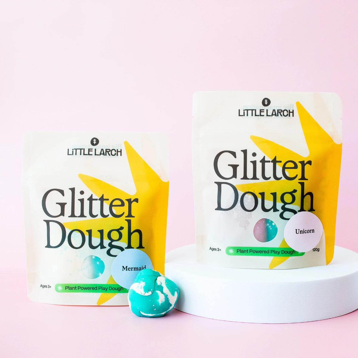 Mermaid Glitter Dough | Natural Play Dough - Little Larch