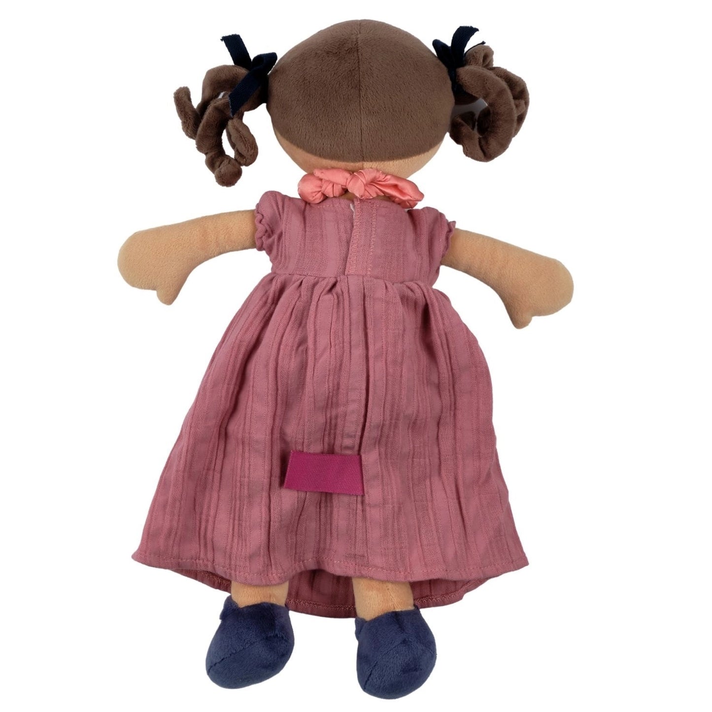 Mandy with Friendship Bracelet in Dusty Rose Dress - Tikiri Toys