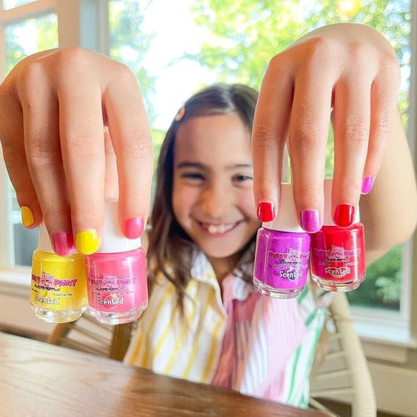 Scented Silly Unicorns 4 Polish - Gift Set - Kids Non-toxic Nail Polish