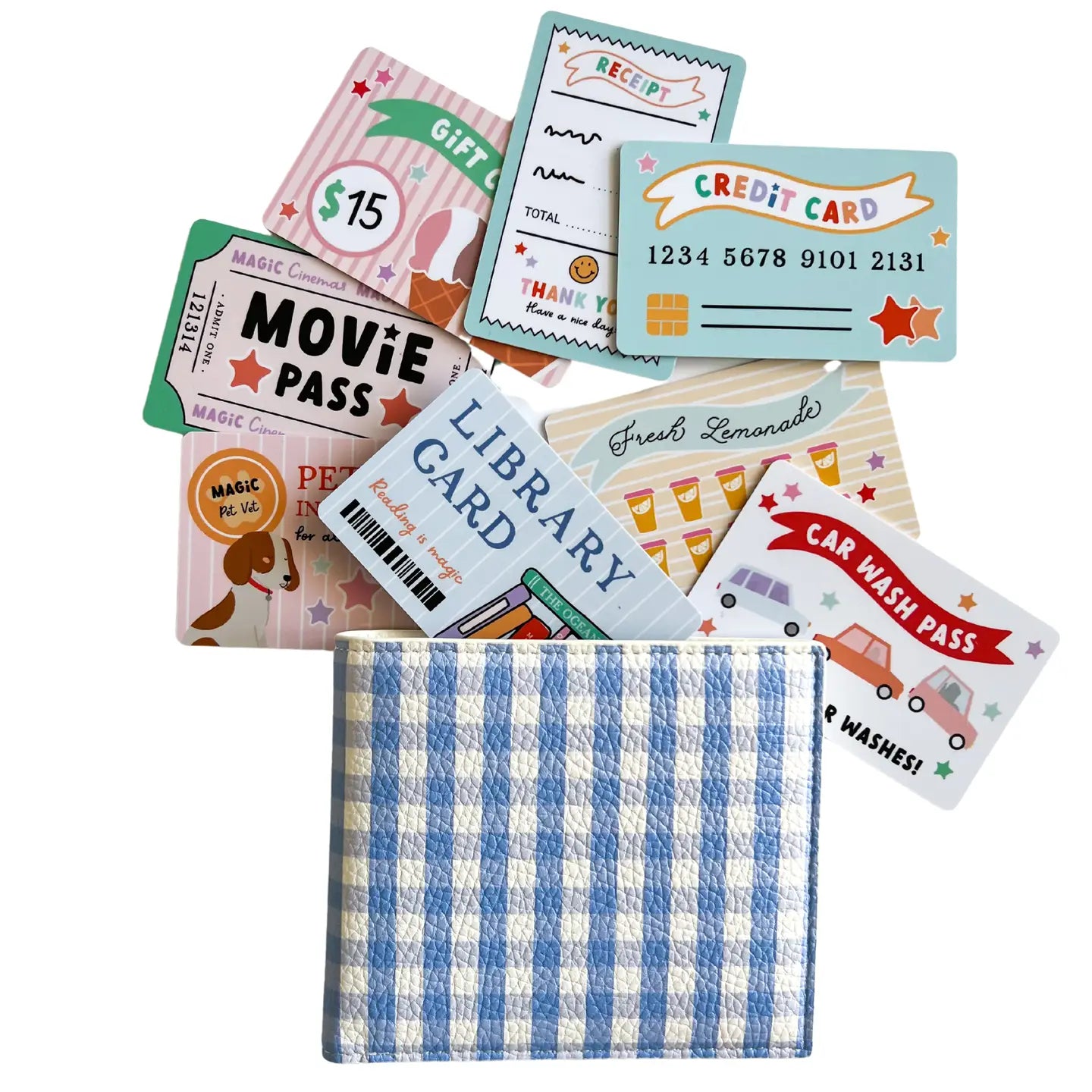 Pretend Play Wallet + Credit Card Set - MagicPlaybook