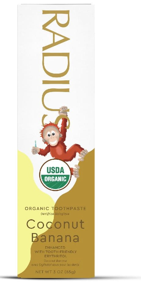 Coconut Banana Organic Children's Toothpaste - RADIUS