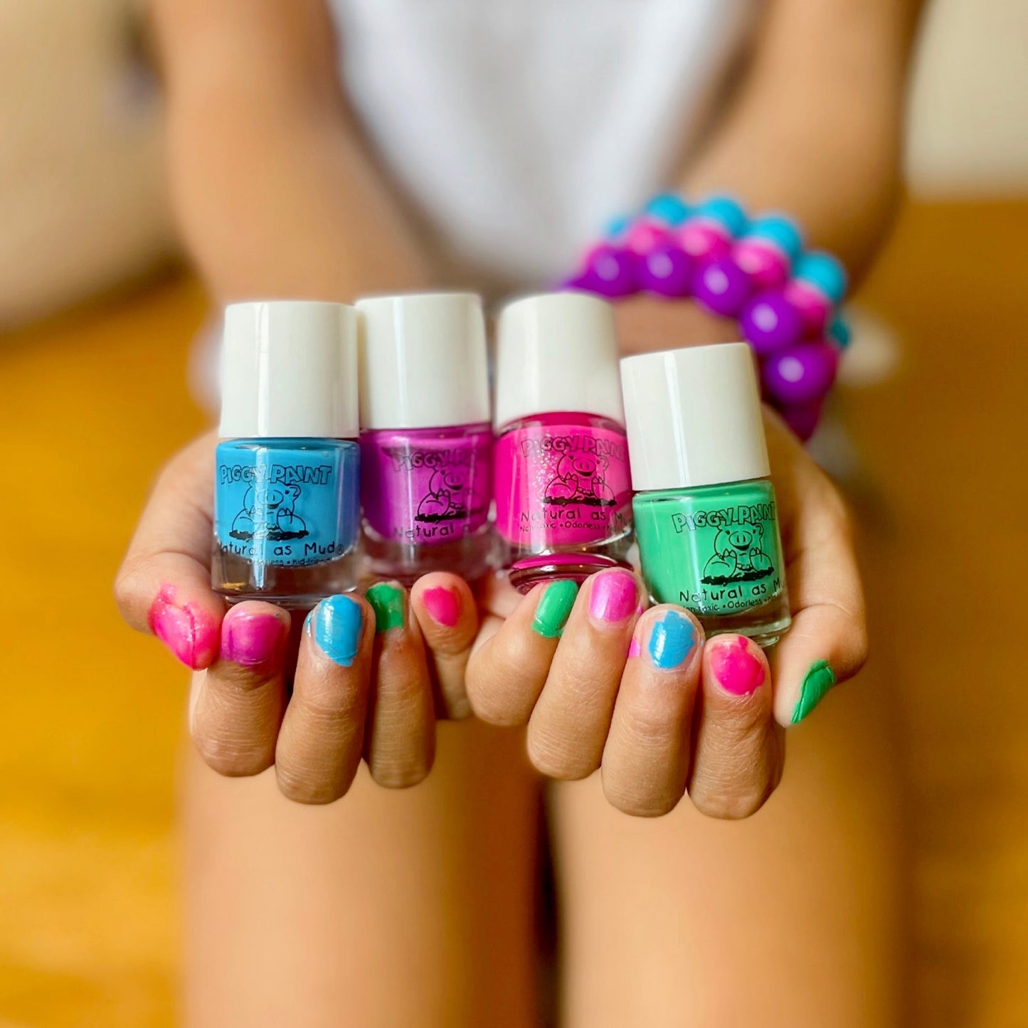 Rainbow 4 Polish Box Set - Kids Non-toxic Nail Polish