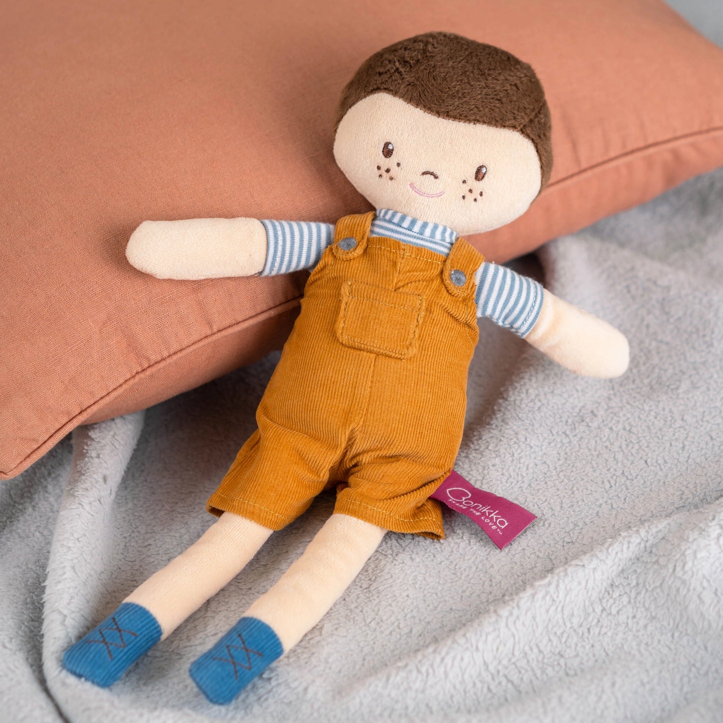 Tim with Yellow Dungarees - Tikiri Toys