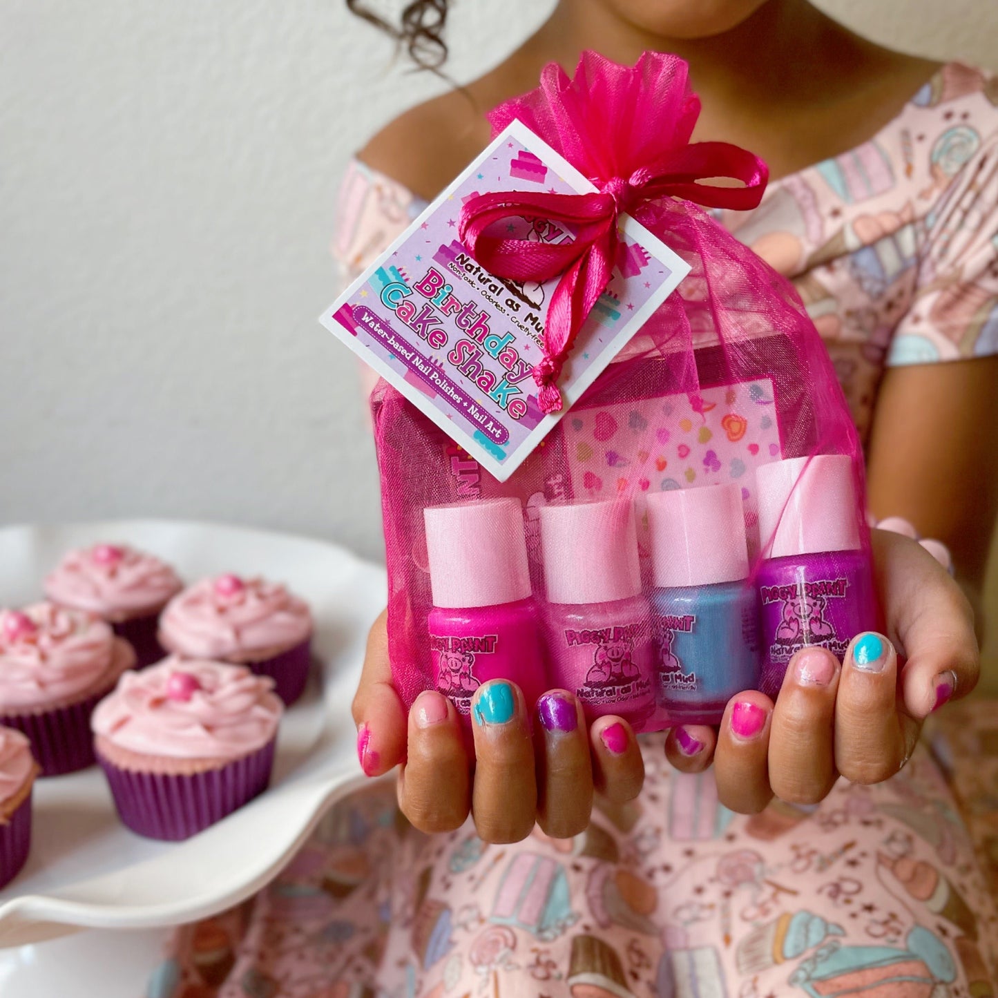 Birthday Cake Shake Gift Set - Kids Non-toxic Nail Polish