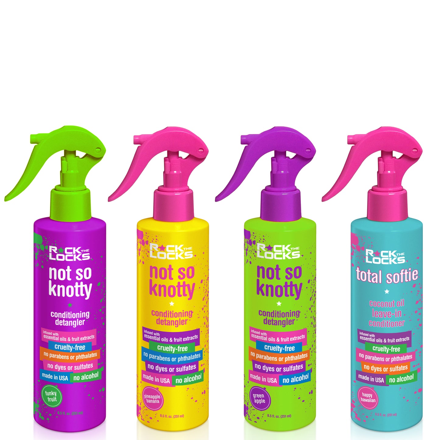 Rock the Locks Bundle - Leave-In conditioner + 3 Detanglers