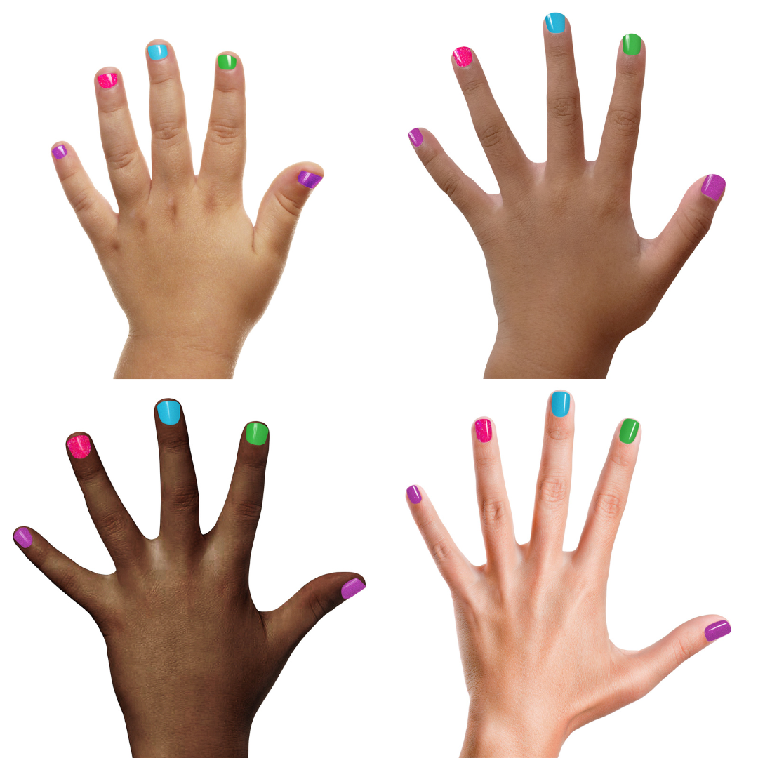 Rainbow 4 Polish Box Set - Kids Non-toxic Nail Polish