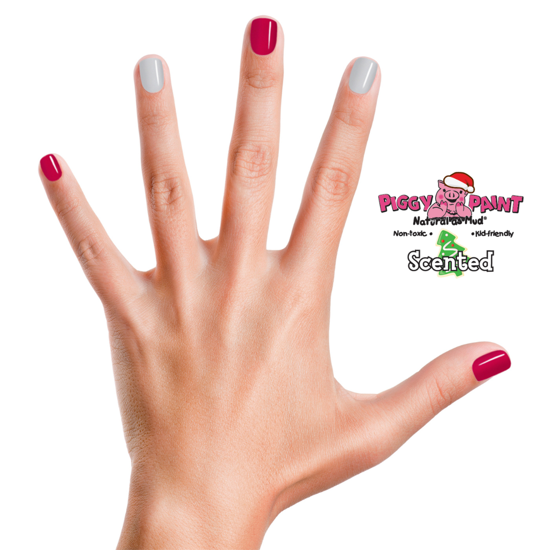 Scented Candy Cane Craze Gift Set - Kids Non-toxic Nail Polish
