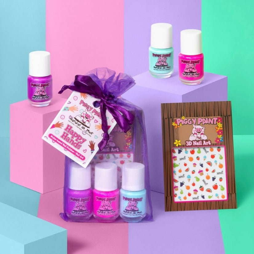 Happy Hands Gift Set - Kids Non-toxic Nail Polish