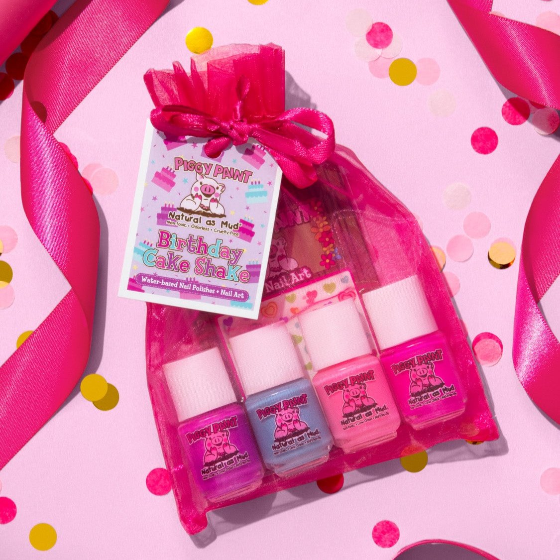 Birthday Cake Shake Gift Set - Kids Non-toxic Nail Polish