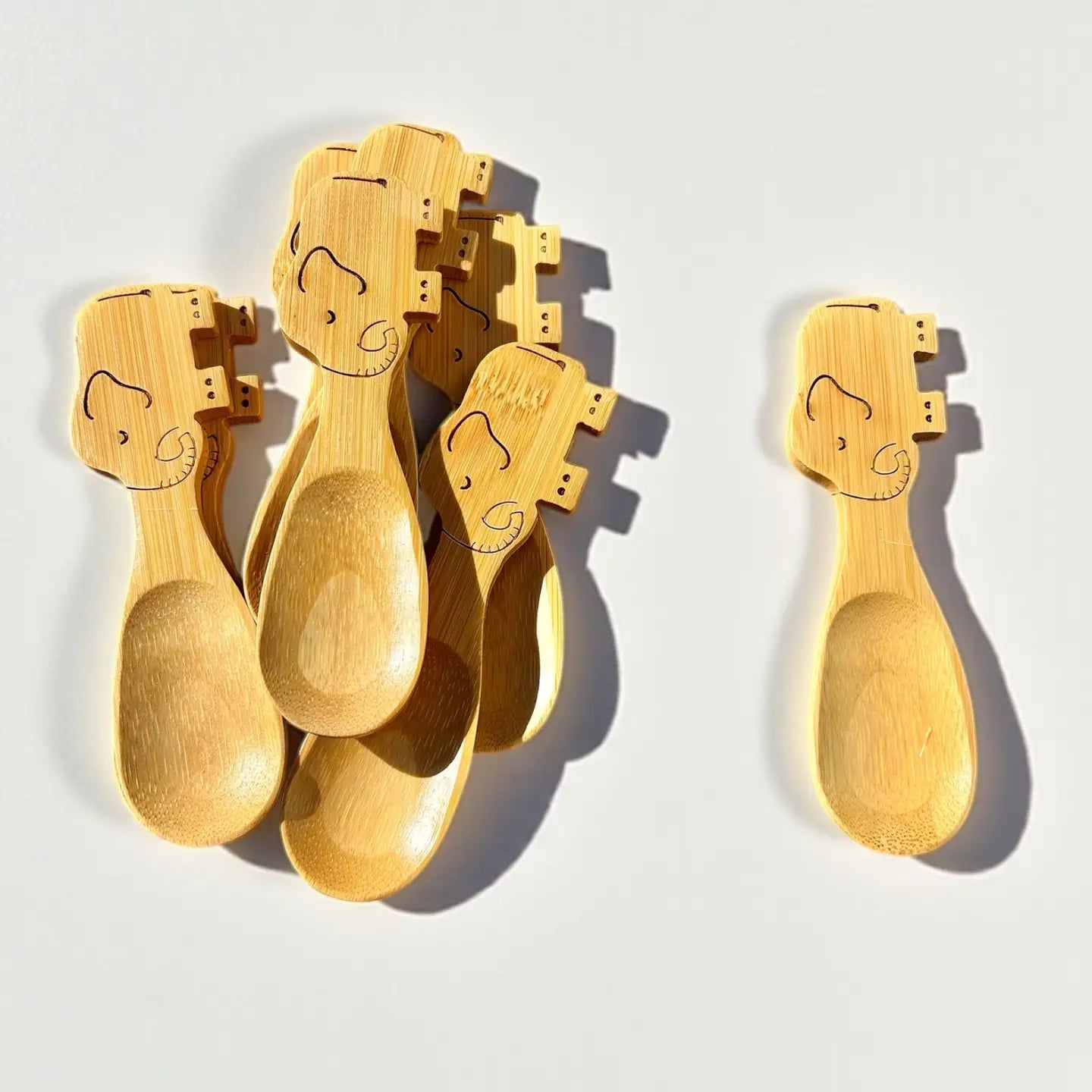 Bamboo Animal Kids & Toddler Utensils - Elephant Spoon - Bamboo Switch
