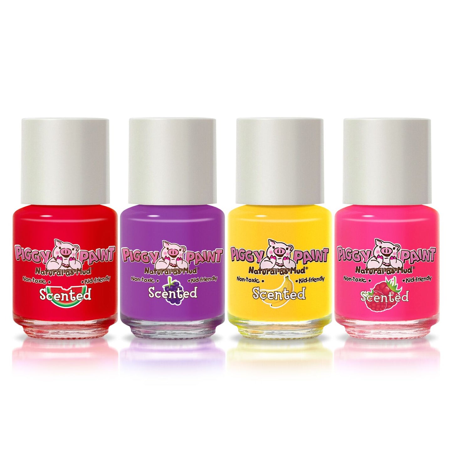 Scented Silly Unicorns 4 Polish - Gift Set - Kids Non-toxic Nail Polish