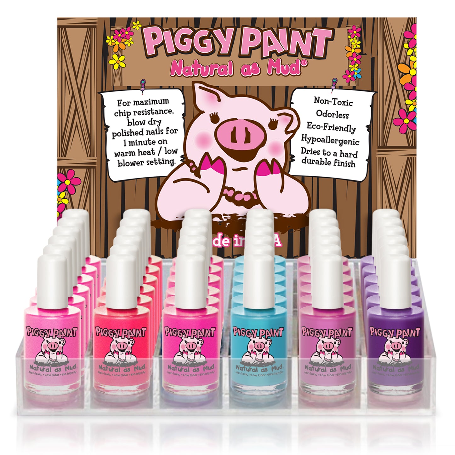 36 Polish Acrylic Display – DISPLAY ONLY - Wholesale