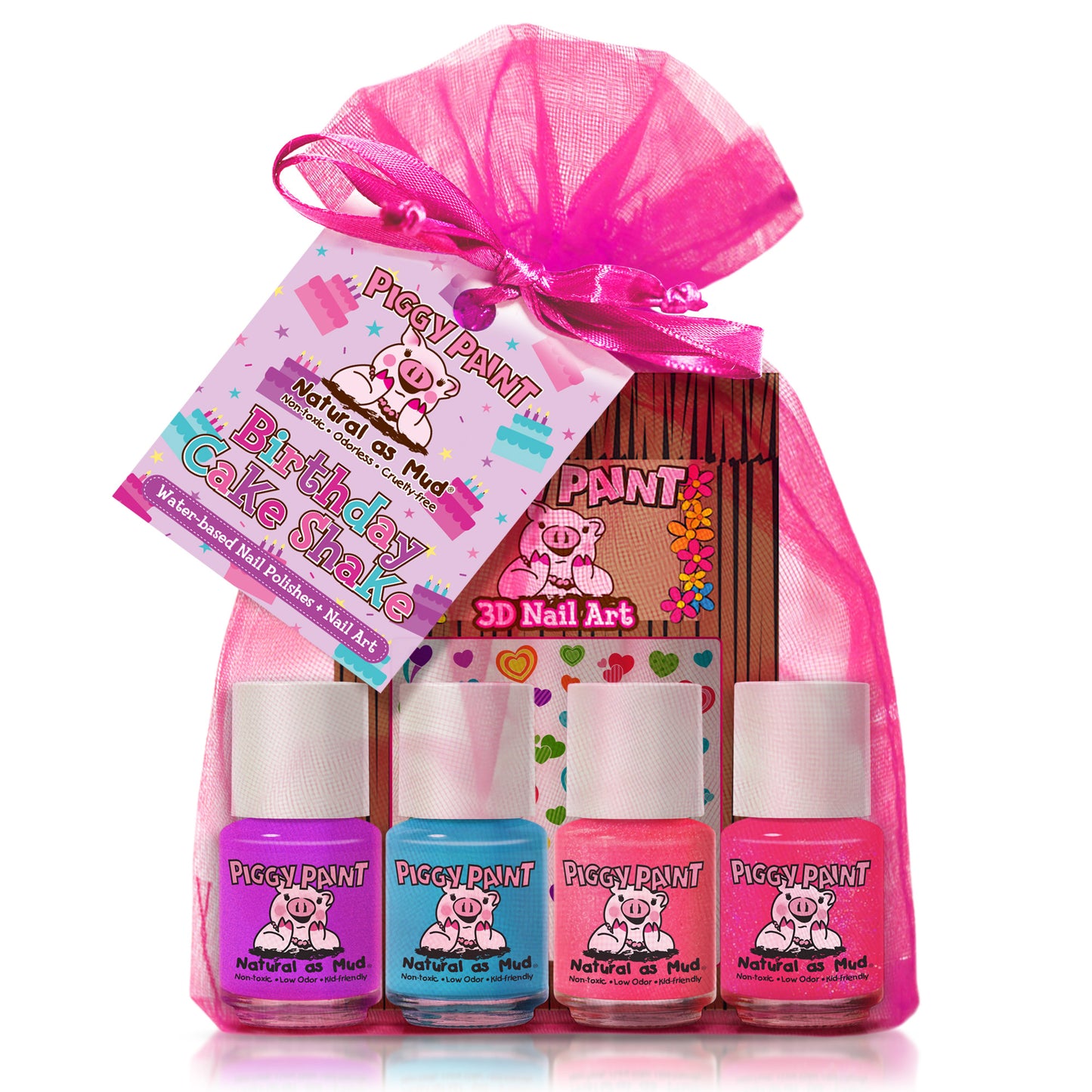 Birthday Cake Shake Gift Set - Kids Non-toxic Nail Polish