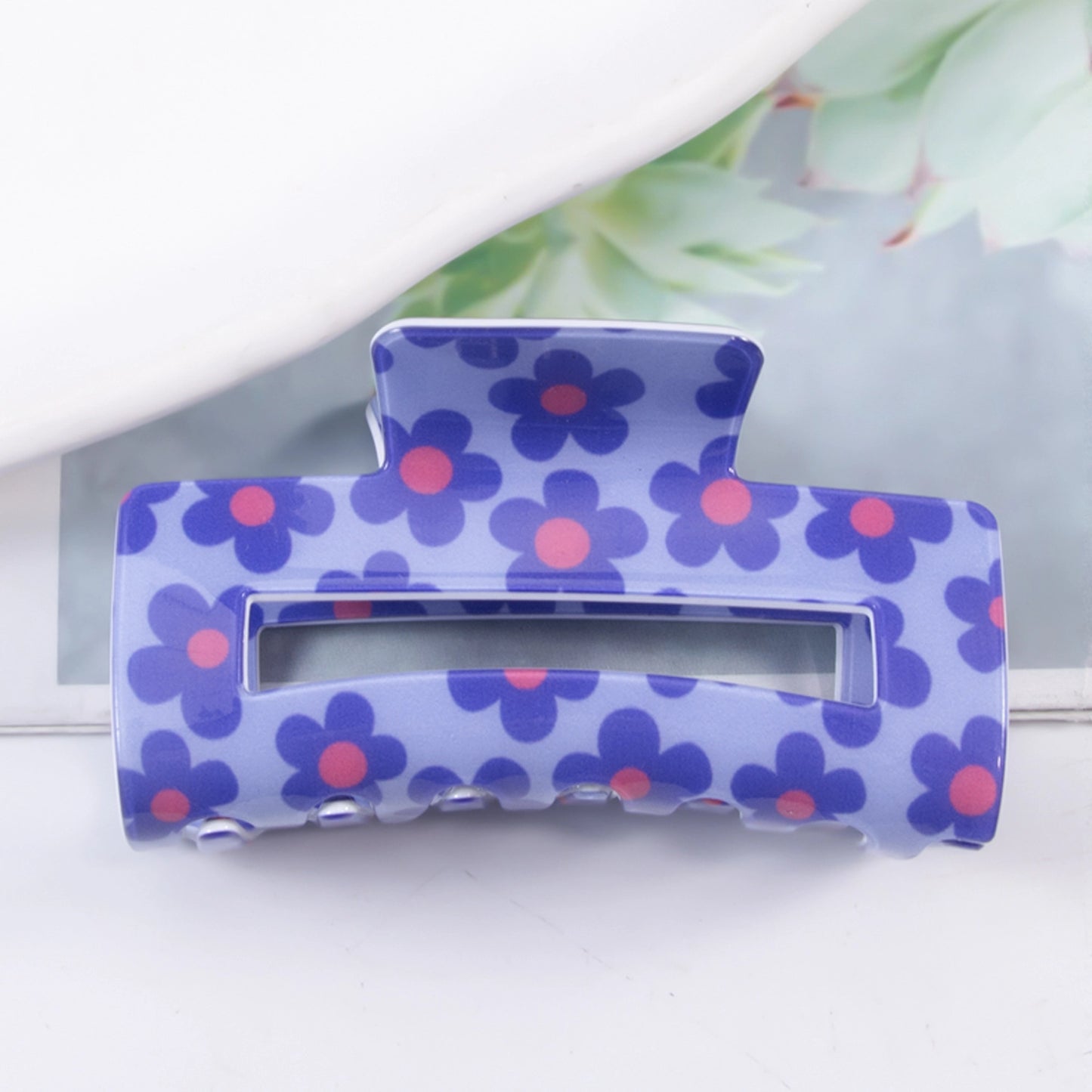 Small Fresh and Sweet Style Small Flower Hair Claw - Purple