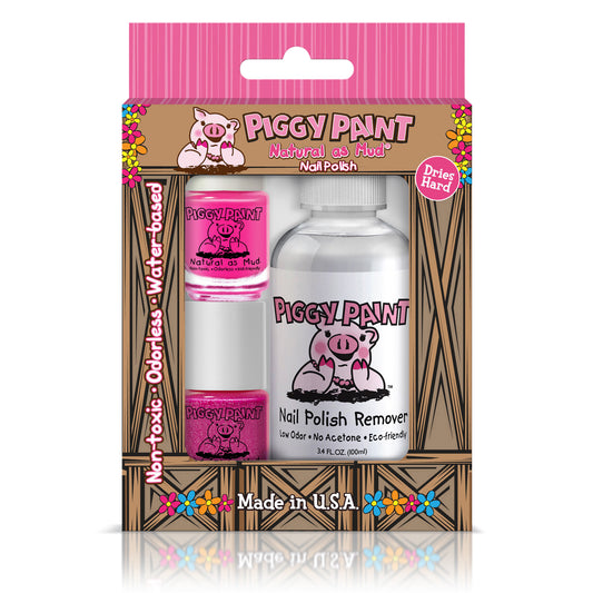 2 Polish + Remover Box Set - Kids Non-toxic Nail Polish