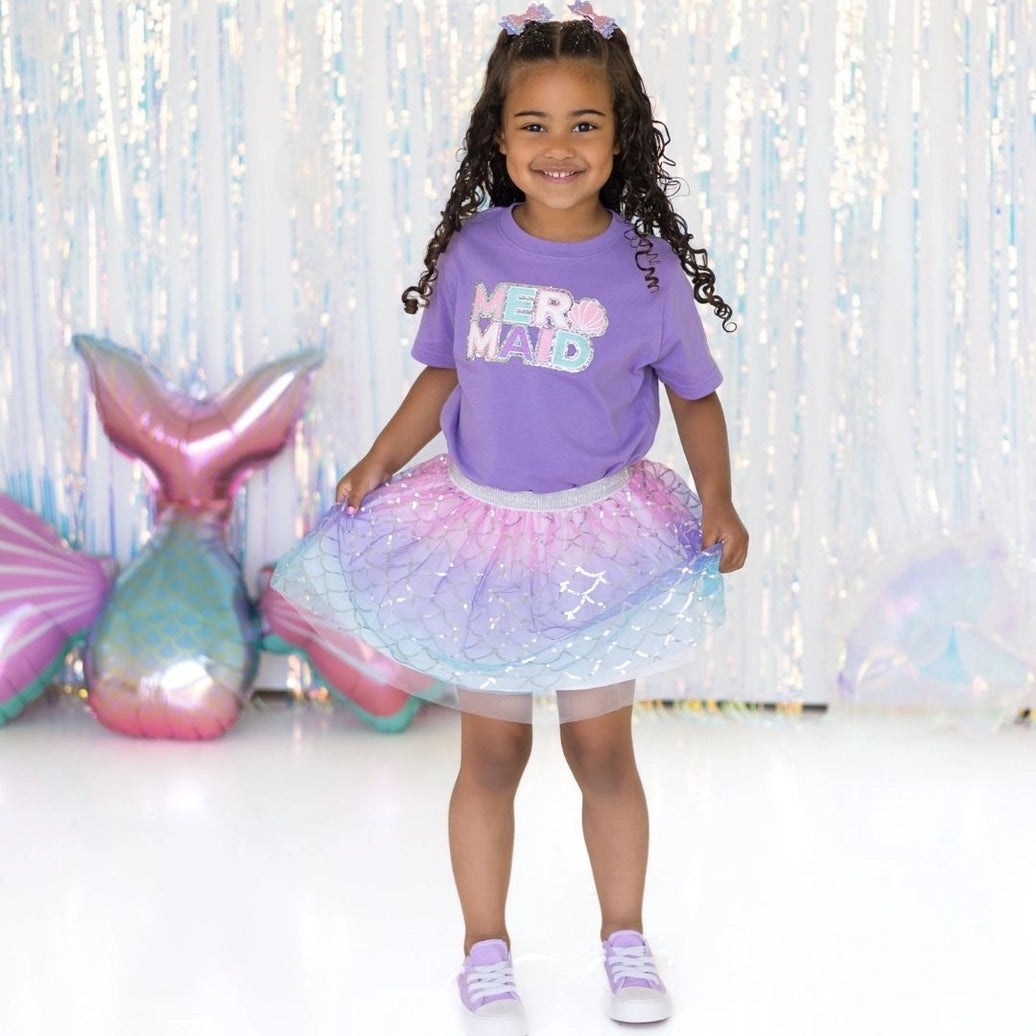 Sparkling Mermaid Bow Clip - Sweet Wink