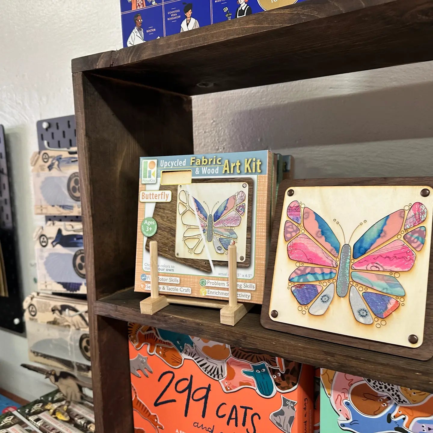 Fabric & Wood Art Kit - Butterfly - Picto Kits