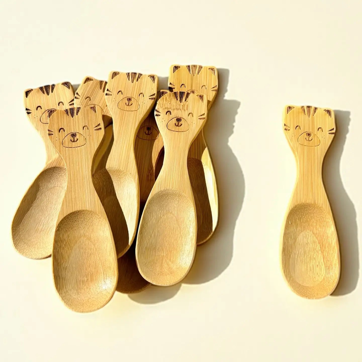 Bamboo Animal Kids & Toddler Utensils - Tiger Spoon - Bamboo Switch