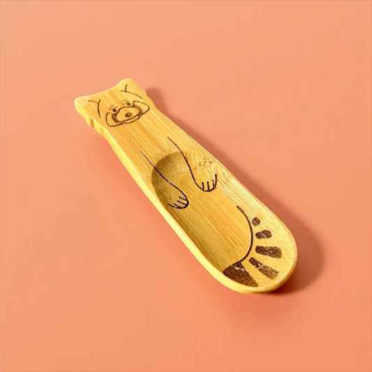 Bamboo Animal Kids & Toddler Utensils - Red Panda Spoon - Bamboo Switch