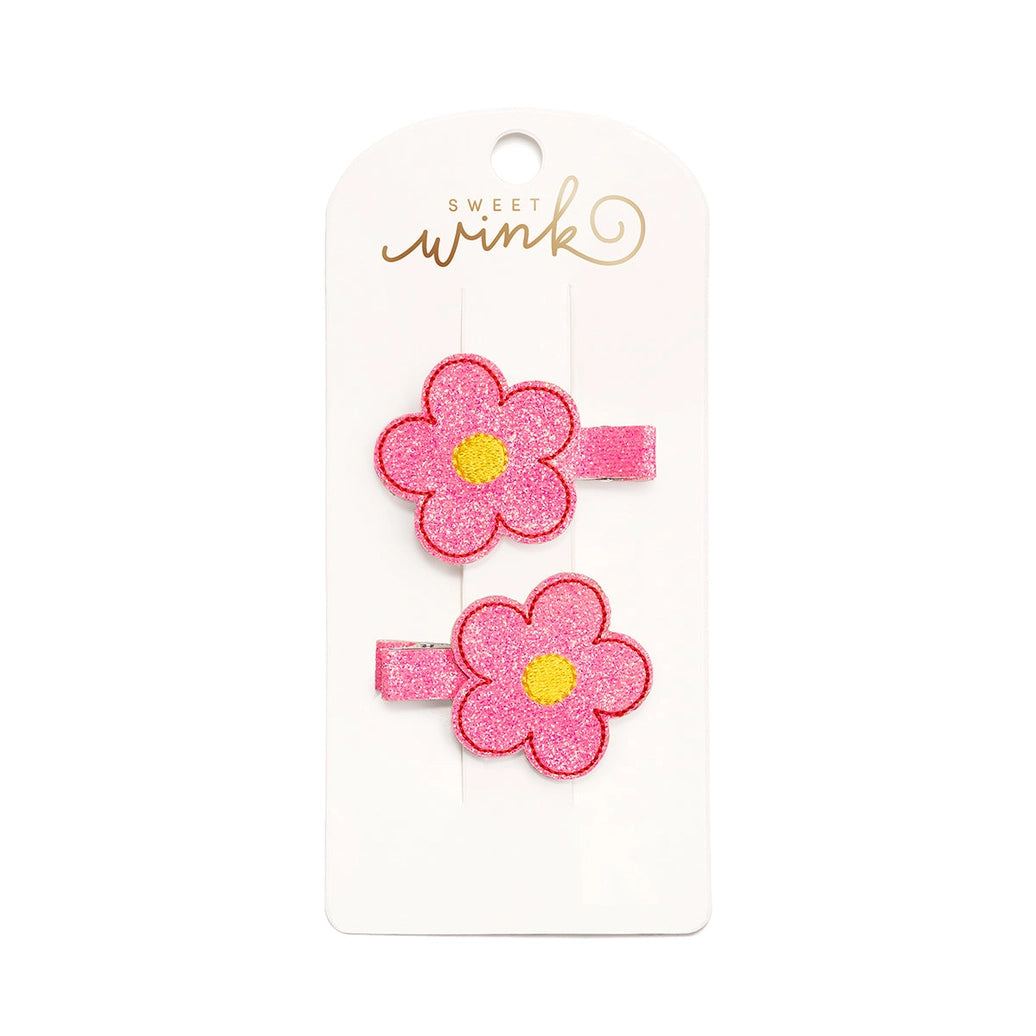 Pink Daisy Clip Sets - Sweet Wink