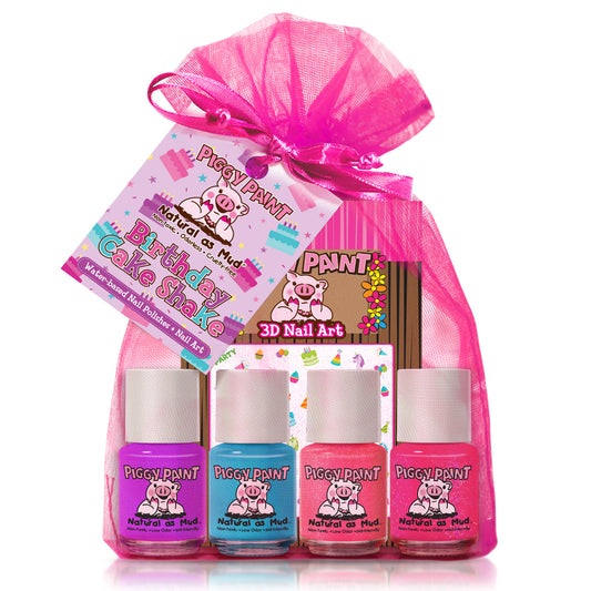 Birthday Cake Shake Gift Set - Kids Non-toxic Nail Polish