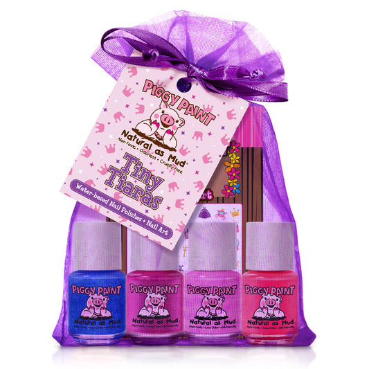 Tiny Tiaras Gift Set - Kids Non-toxic Nail Polish
