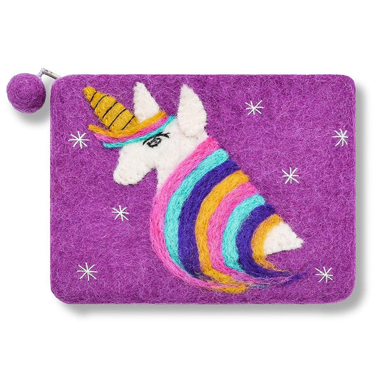 Purple Unicorn Coin Purse - BNB Crafts Inc