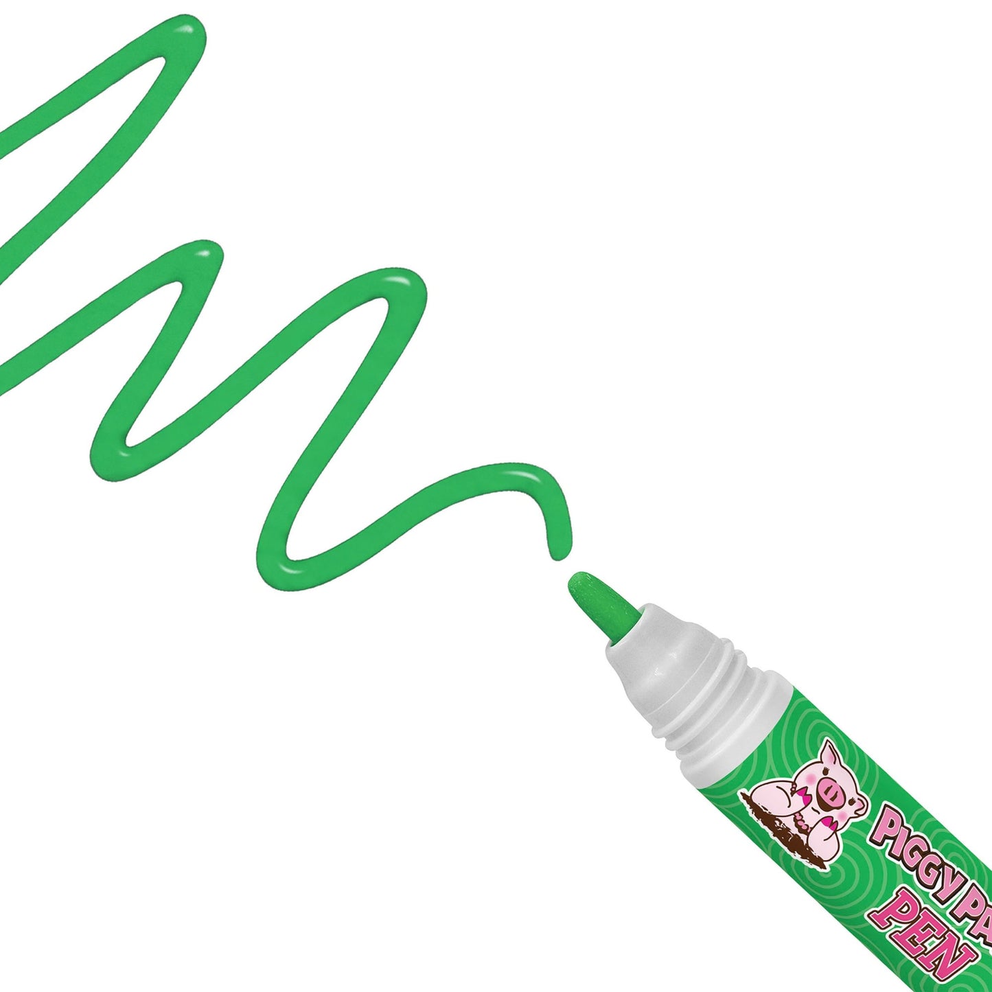 Giggly GREEN Piggy Paint Pen - Kids Non-toxic Nail Polish