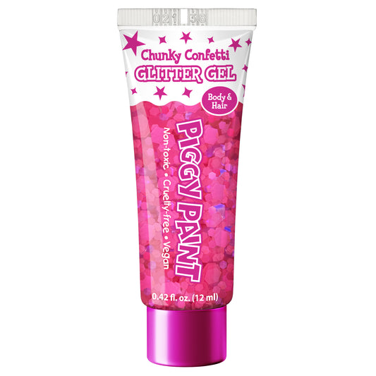 Chunky Confetti Glitter Gel - Neon Pink