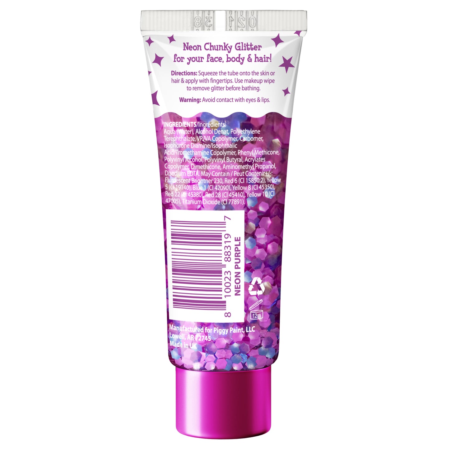 Glitter Gel Display – 24 Glitter Gels - Wholesale