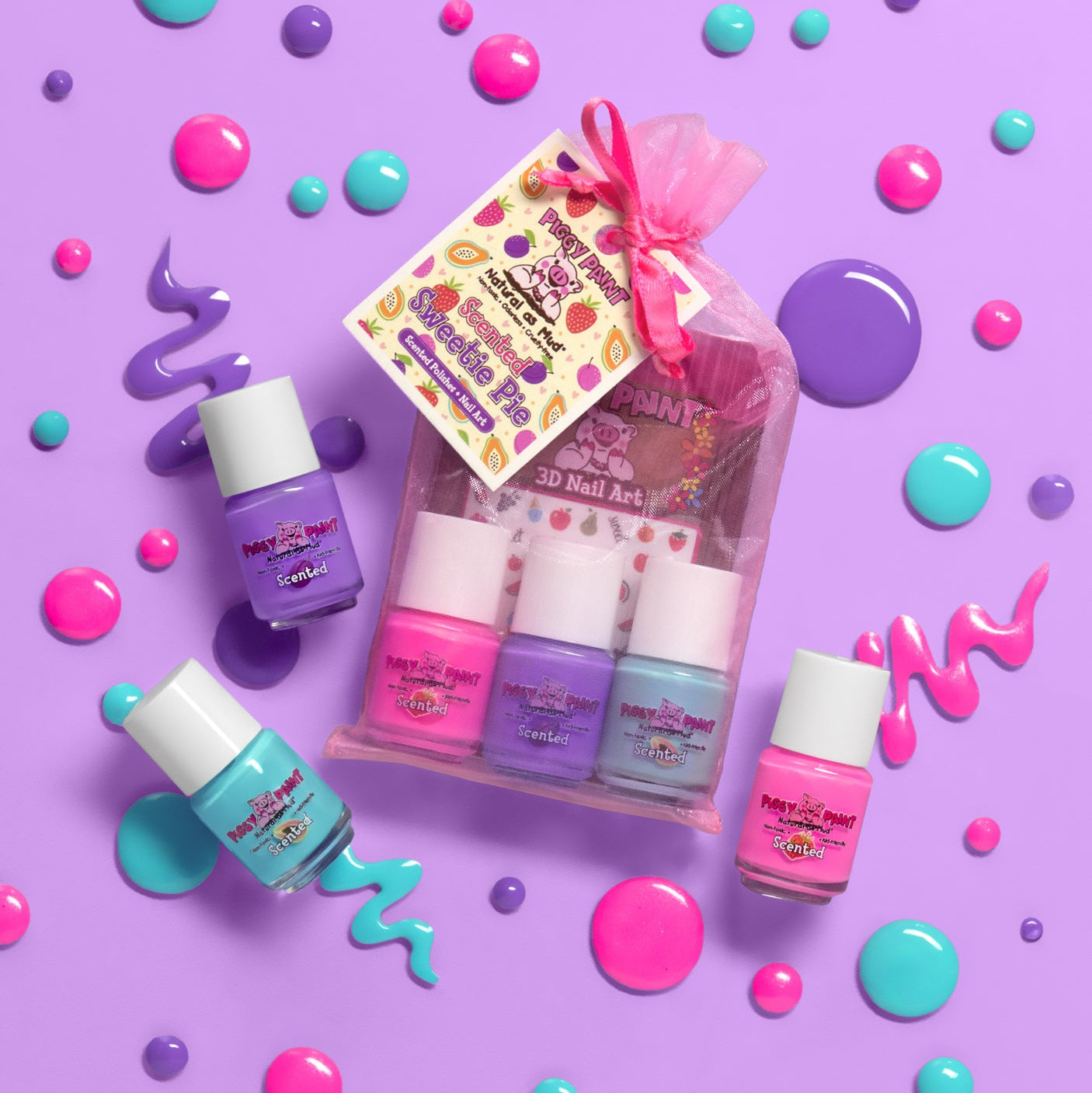 Scented Sweetie Pie - Gift Set - Kids Non-toxic Nail Polish
