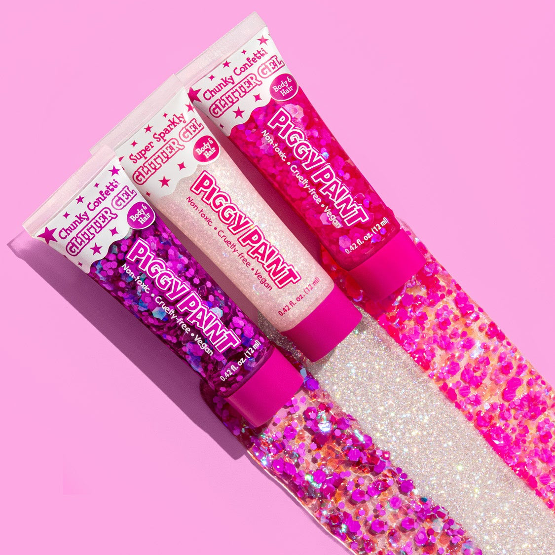 Chunky Confetti Glitter Gel - Neon Pink