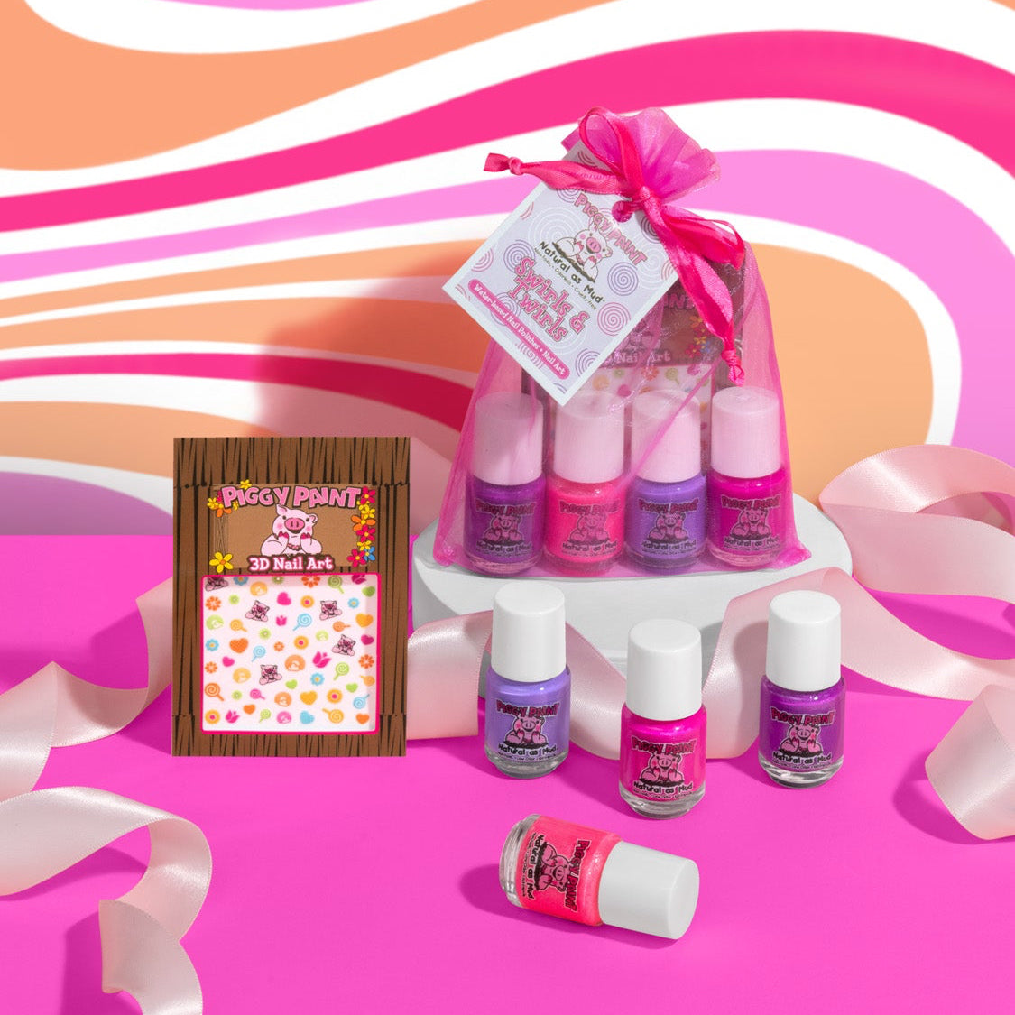 Swirls & Twirls Gift Set - Kids Non-toxic Nail Polish