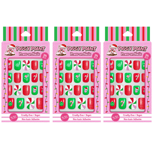 Piggy Paint Holiday Press-on Nails 3-pack