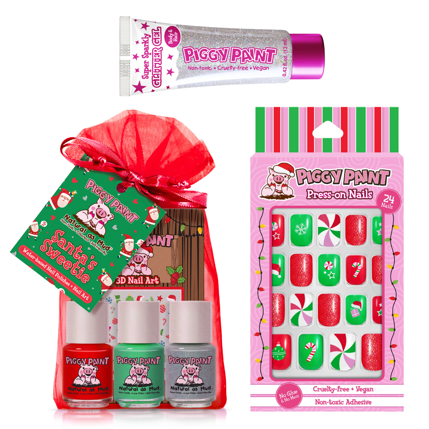 Piggy Paint Holly Jolly Sparkle Set