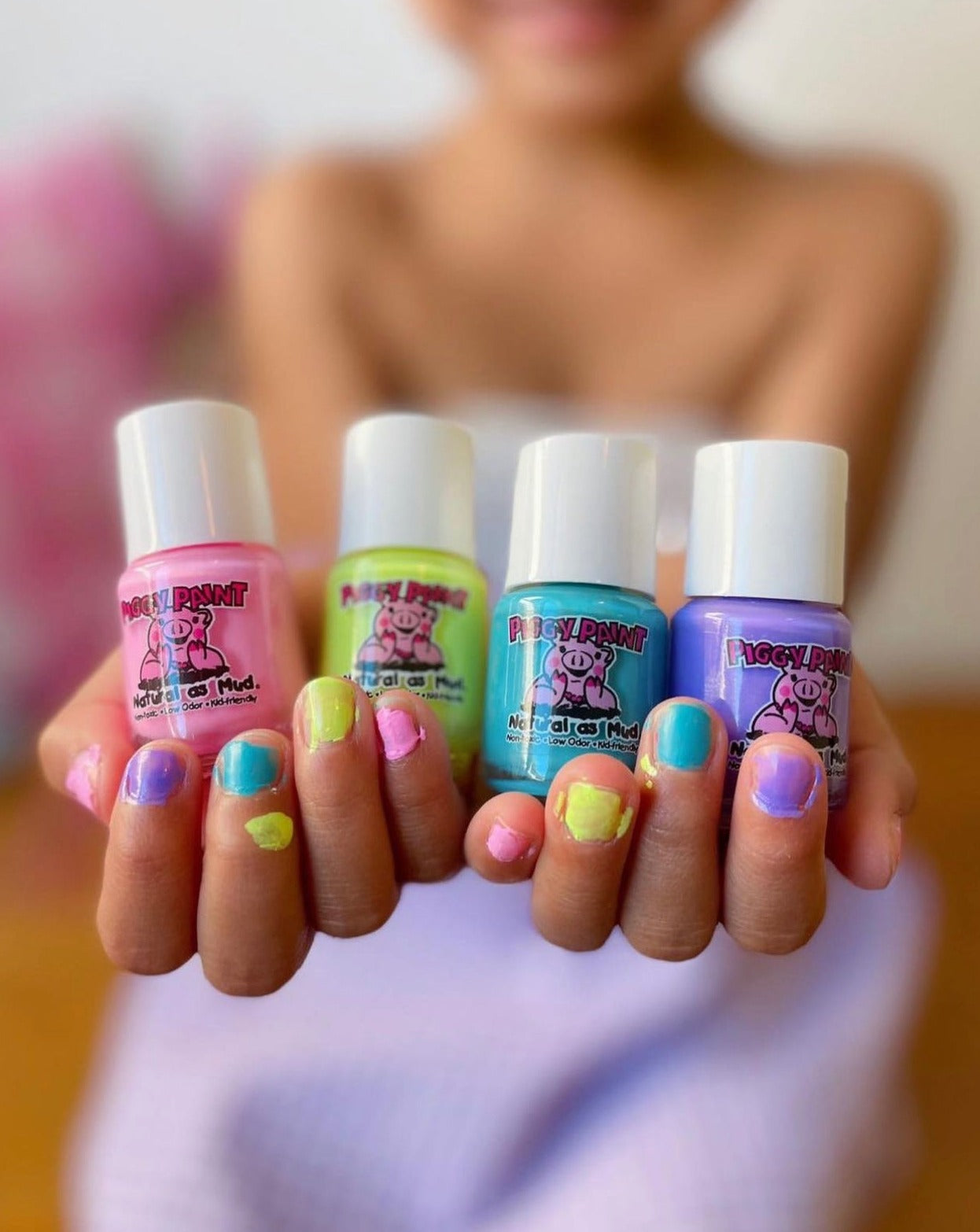 GetUSCart- Piggy Paint 100% Non-toxic Girls Nail Polish - Safe, Chemical  Free Low Odor for Kids, Ice Cream Dream