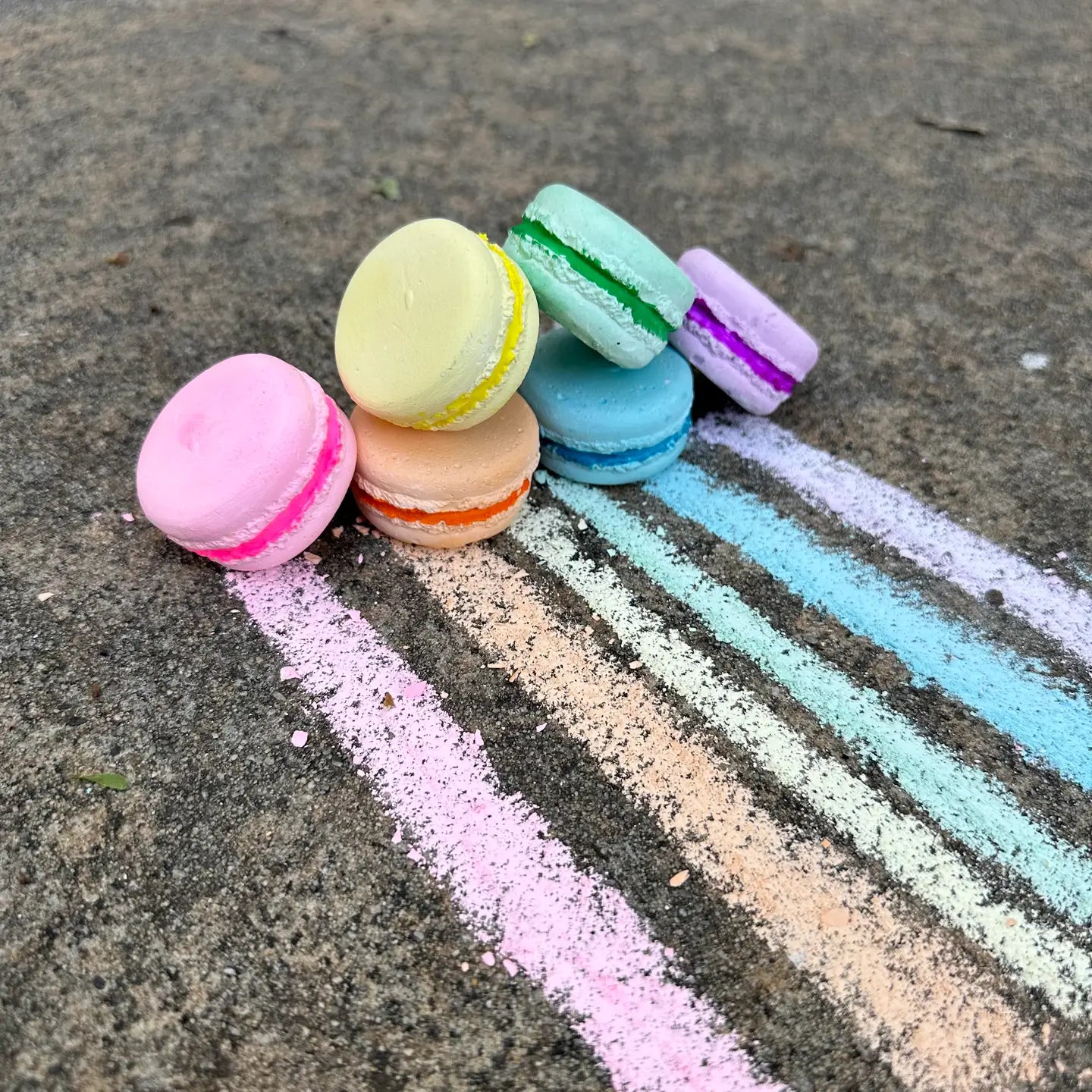 Petite Macarons | Twee Handmade Sidewalk Chalk