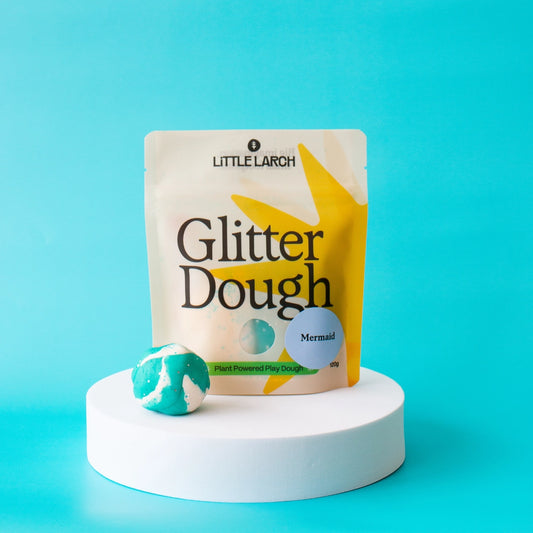 Mermaid Glitter Dough | Natural Play Dough - Little Larch