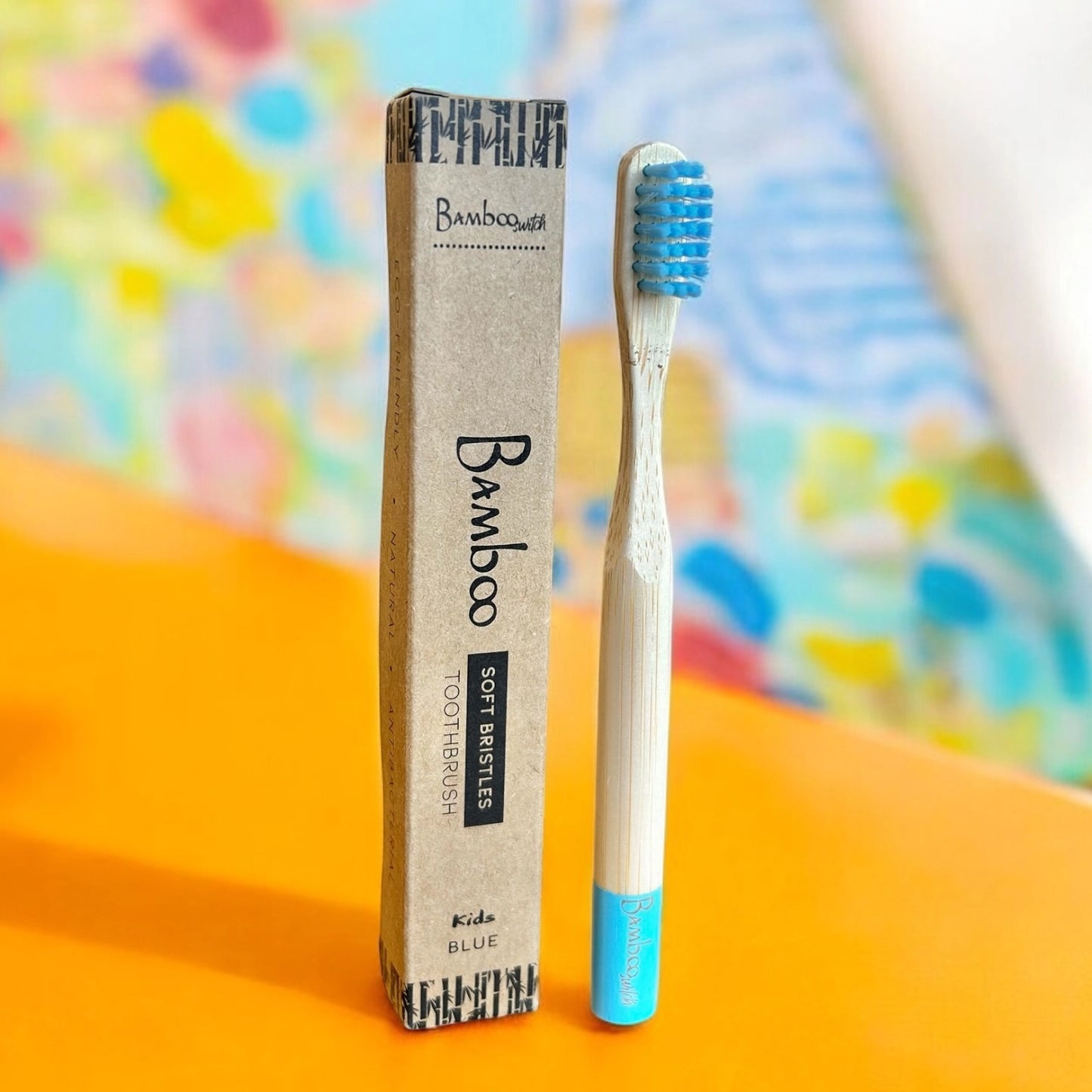 Blue Bamboo Kids Toothbrush - Bamboo Switch
