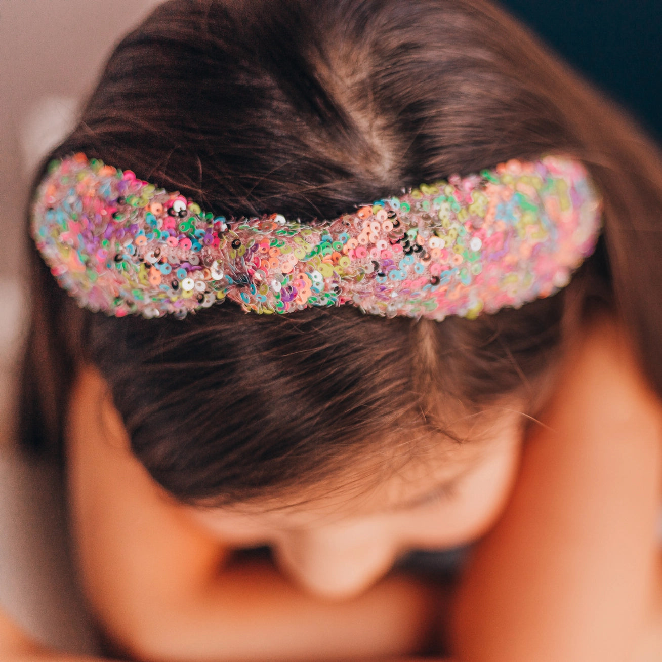 Kids Sequin Knot Headband - Confetti - Frog Sac