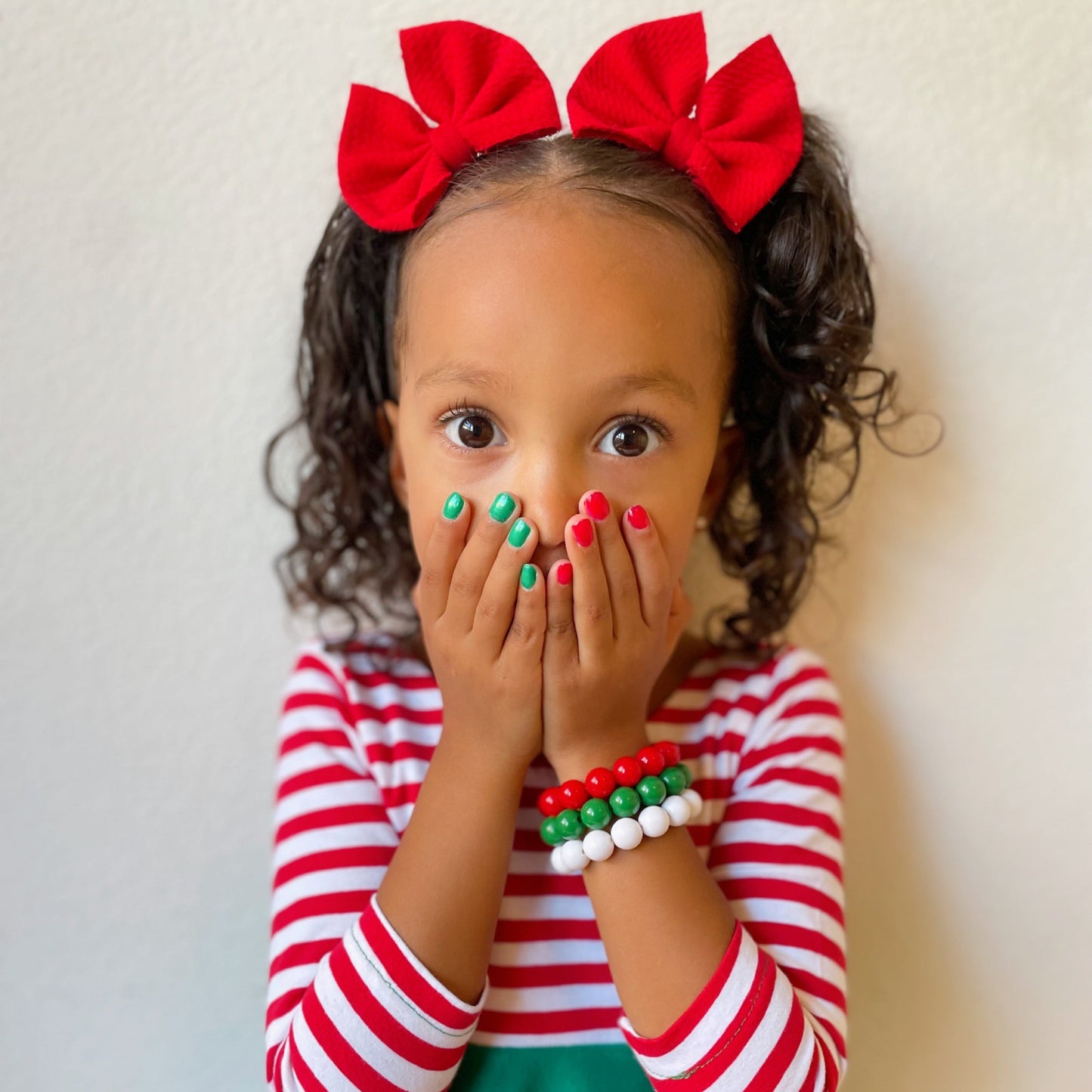 Rudolph’s Red & Green Piggy Paint Pen Bundle - Non-Toxic Nail Polish
